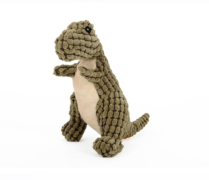 Dinosaur Dog/Cat Toy – Interactive Plush Chew Toy with Squeakers - Shawzilla