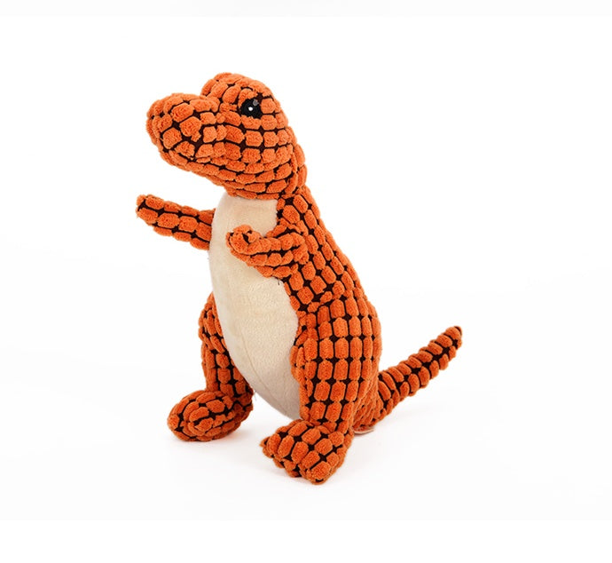 Dinosaur Dog/Cat Toy – Interactive Plush Chew Toy with Squeakers - Shawzilla