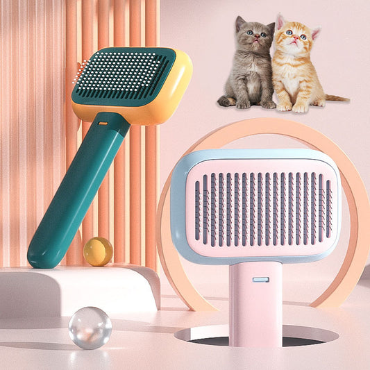 Pet Grooming Comb: De-Shed & Massage, Cats and Dogs