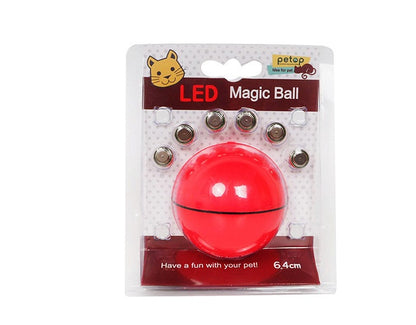 LED Laser Rolling Cat Toy Ball: Fun, Interactive Pet Play! - Shawzilla