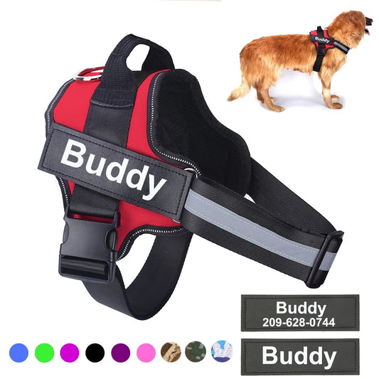 Custom No-Pull Dog Harness – Reflective, Breathable, Adjustable Vest - Shawzilla